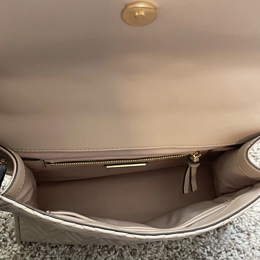 Tory Burch Purse - Fleming Blush/Cream Matte Convertible Shoulder Bag - Picture 5 of 10